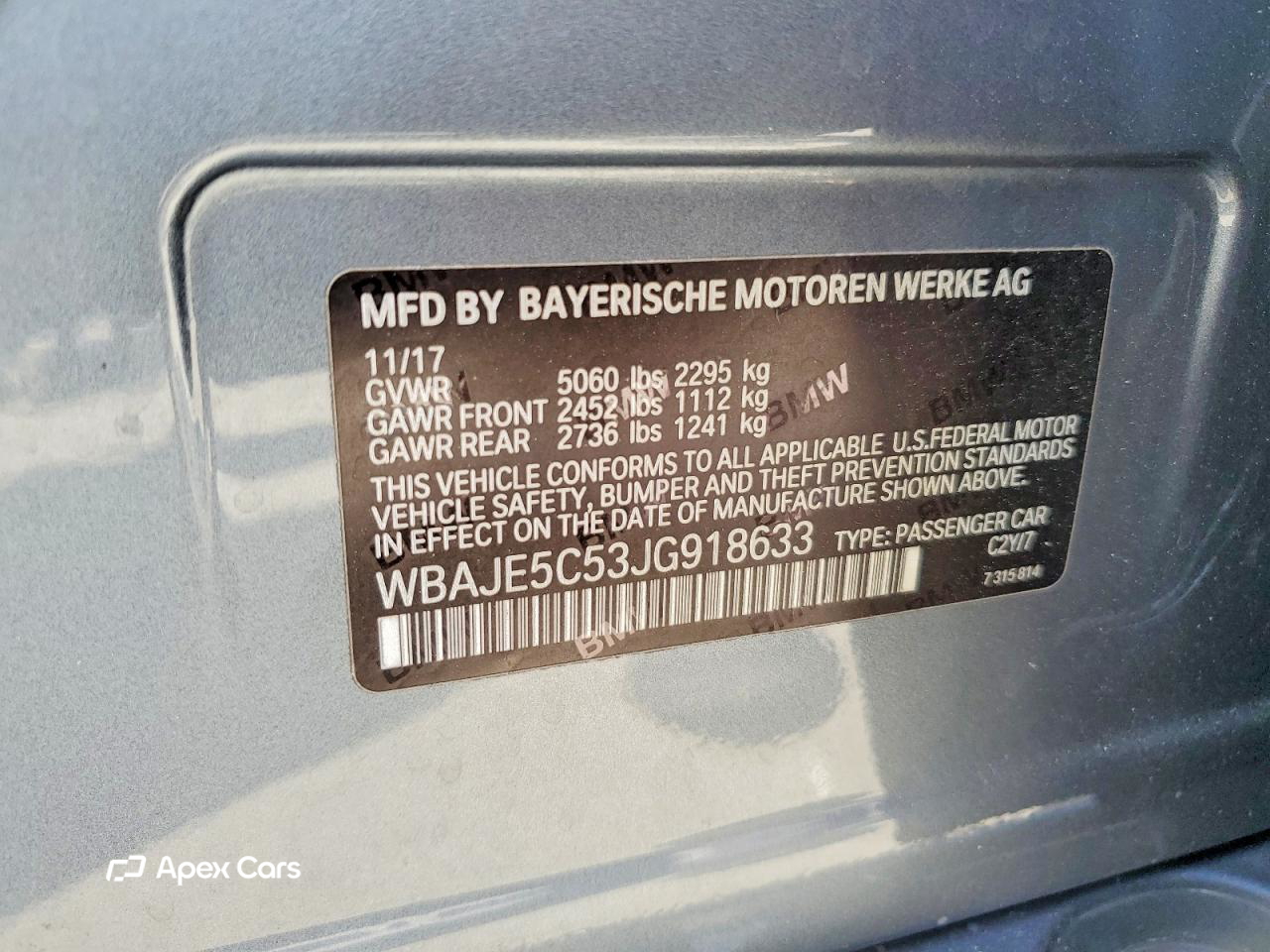 BMW Series 5 2018
