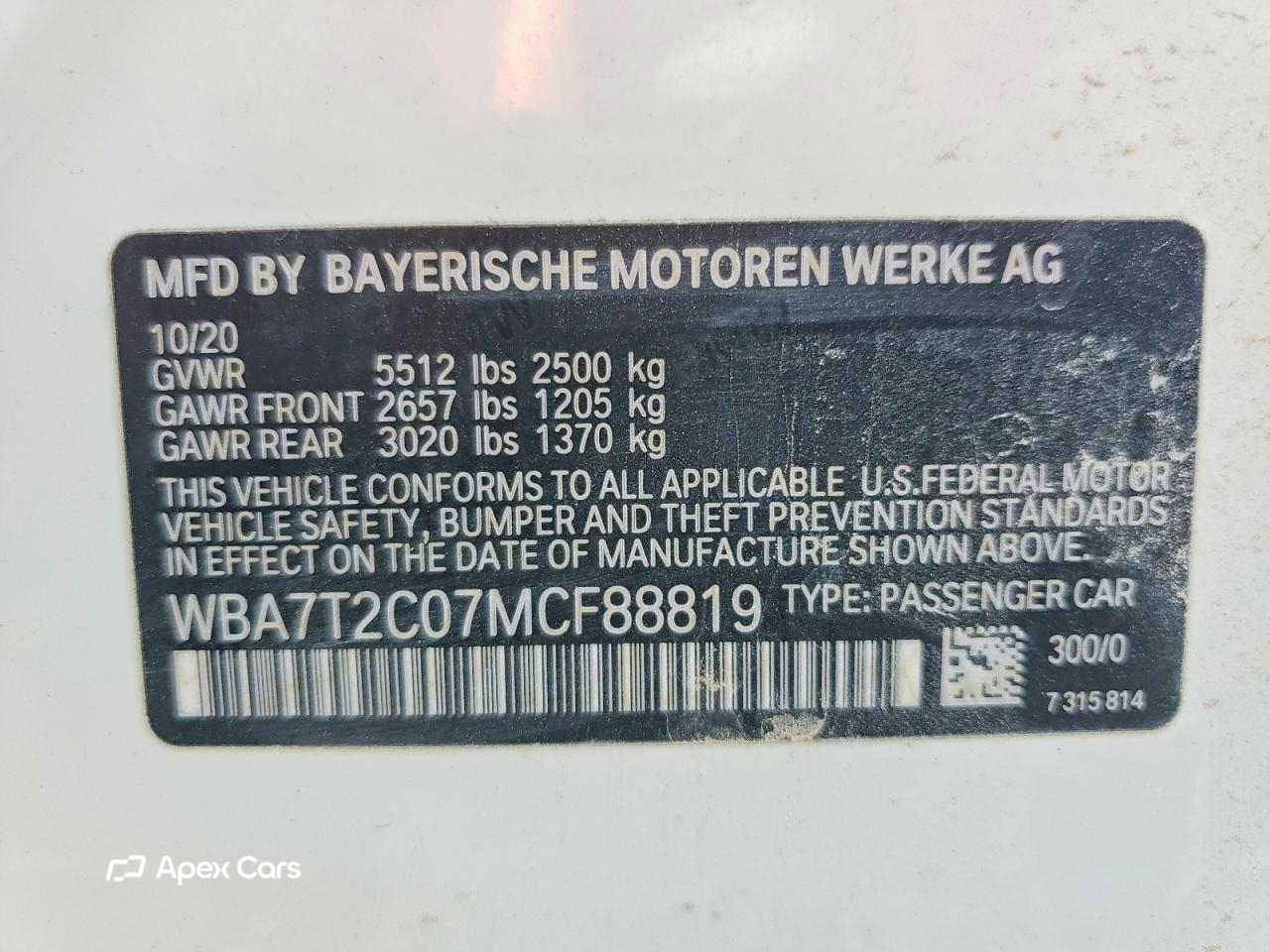 BMW Series 7 2021