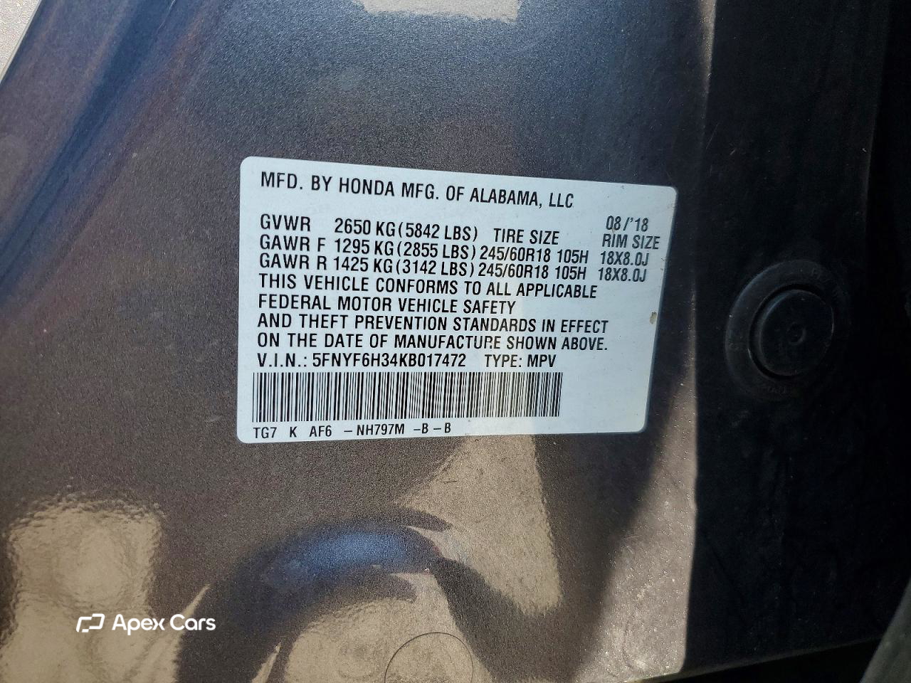 Honda Pilot 2019
