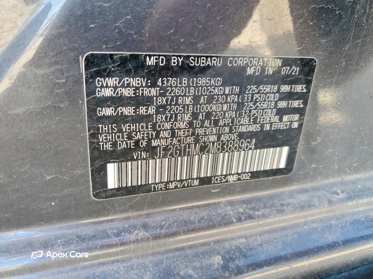 Subaru XV 2021