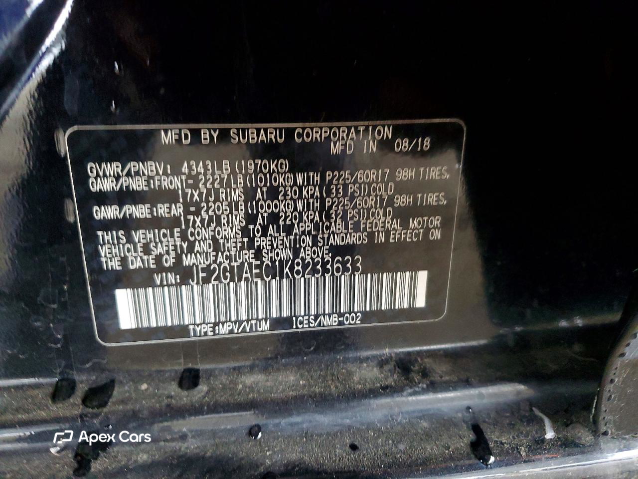 Subaru XV 2019