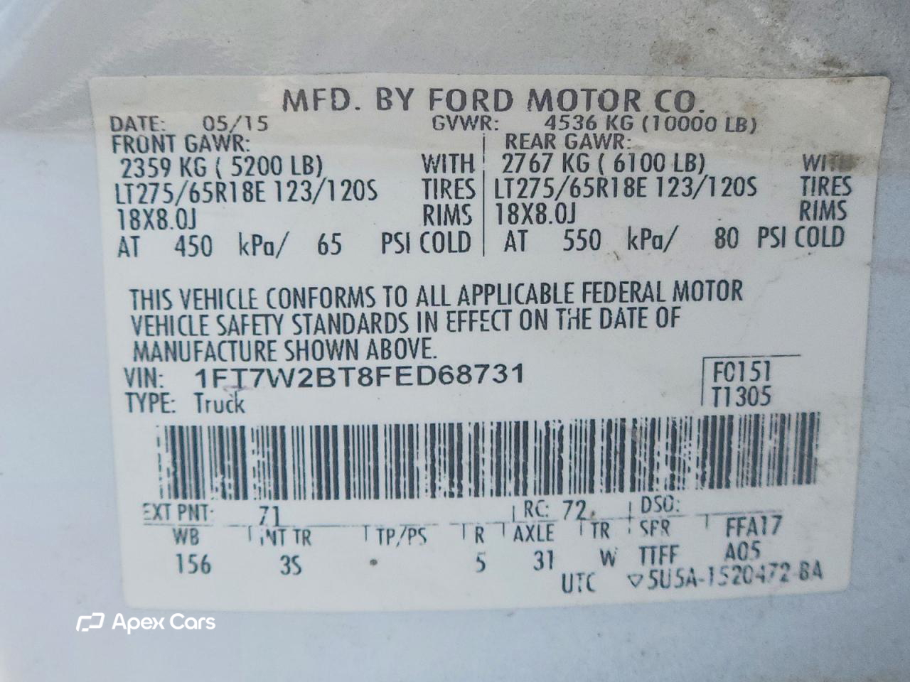 Ford F250 2015