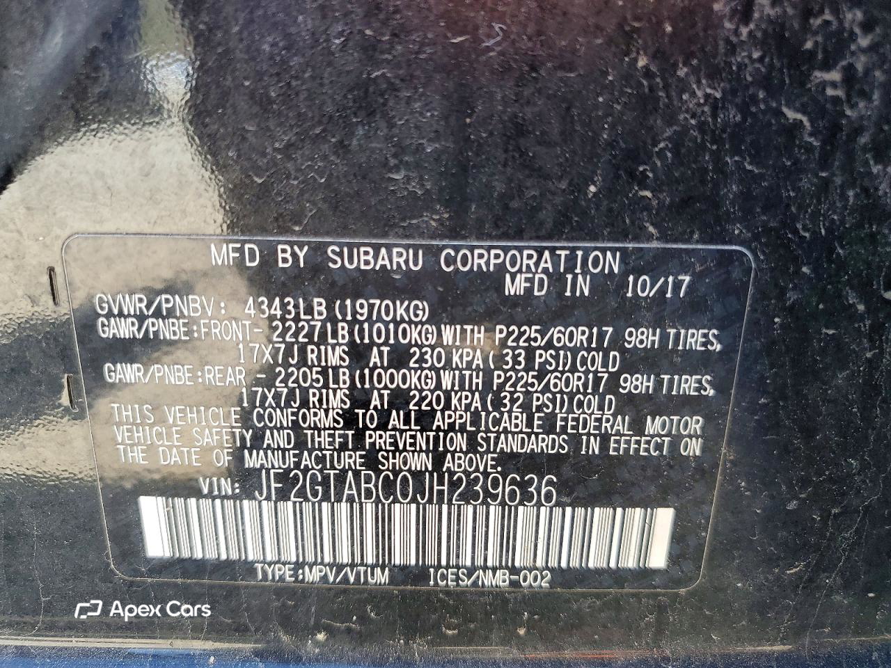 Subaru XV 2018