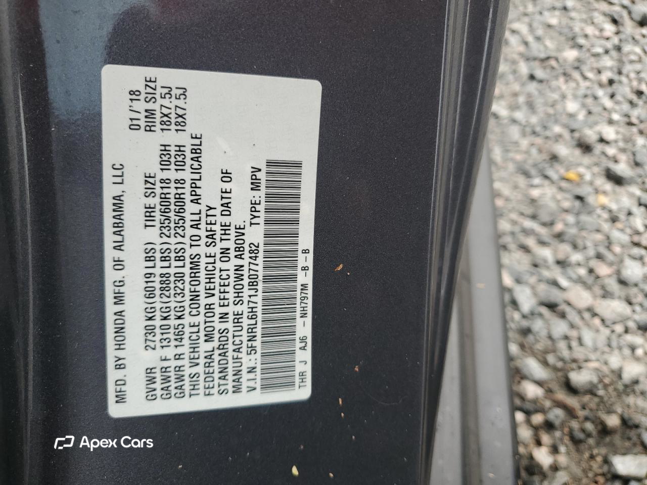 Honda Odyssey 2018