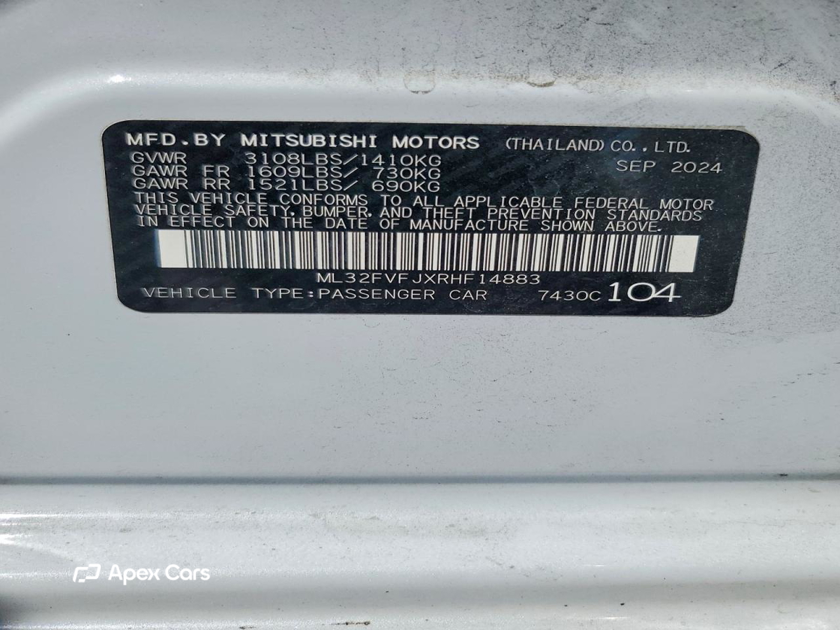 Mitsubishi Mirage 2024