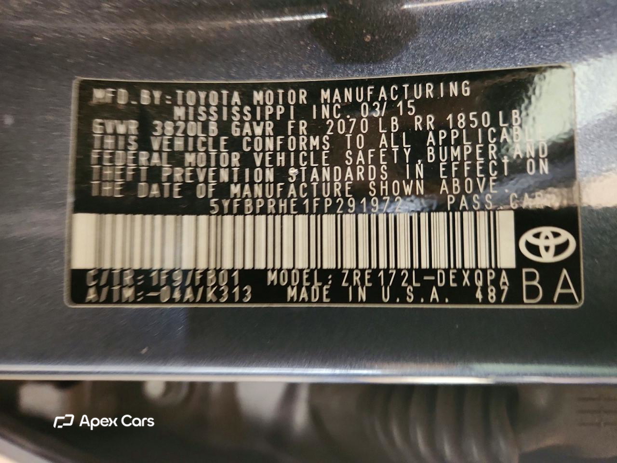 Toyota Corolla 2015