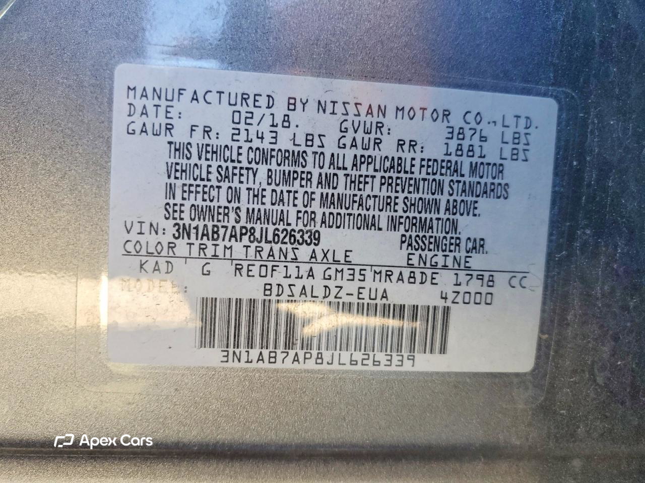 Nissan Sentra 2018