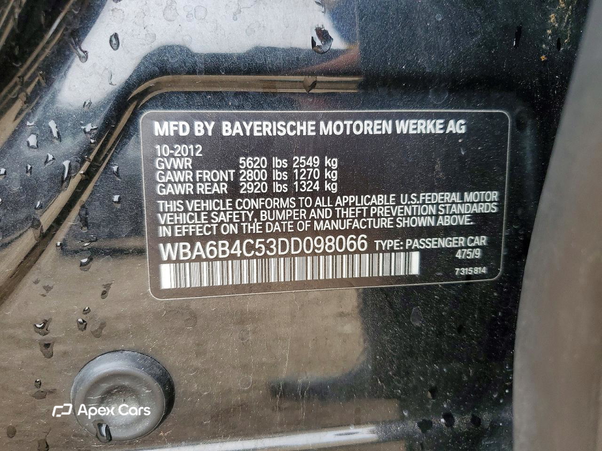BMW Series 6 2013