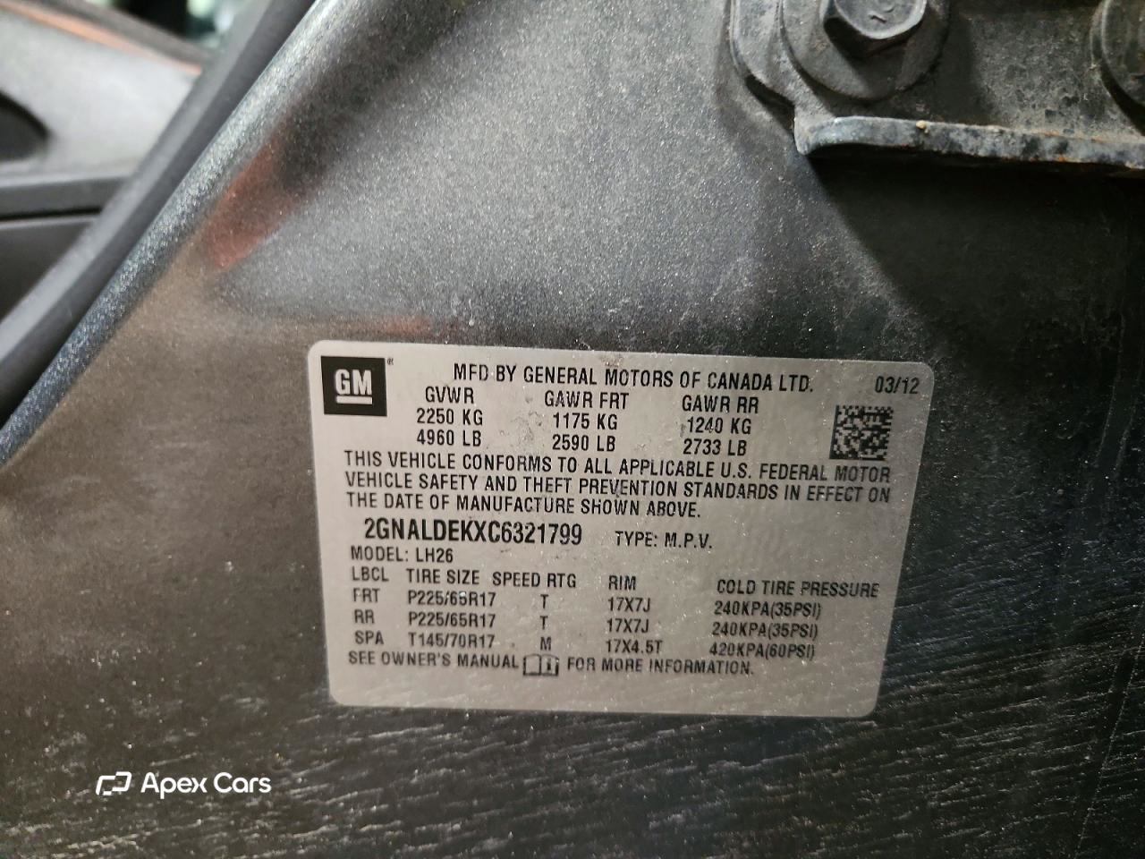Chevrolet Equinox 2012