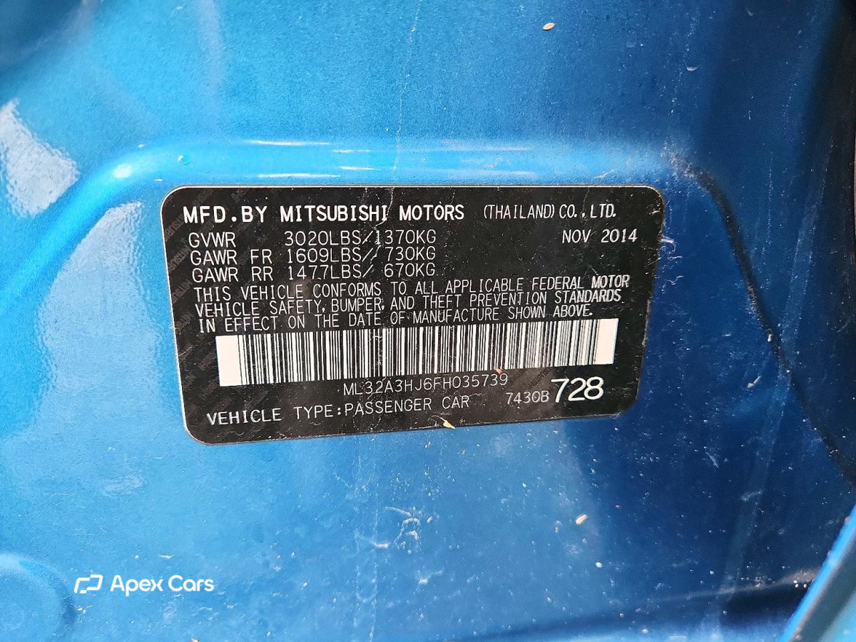 Mitsubishi Mirage 2015