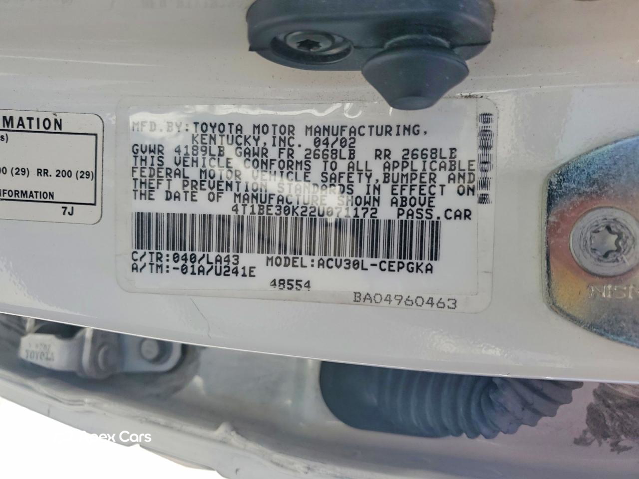 Toyota Camry 2002