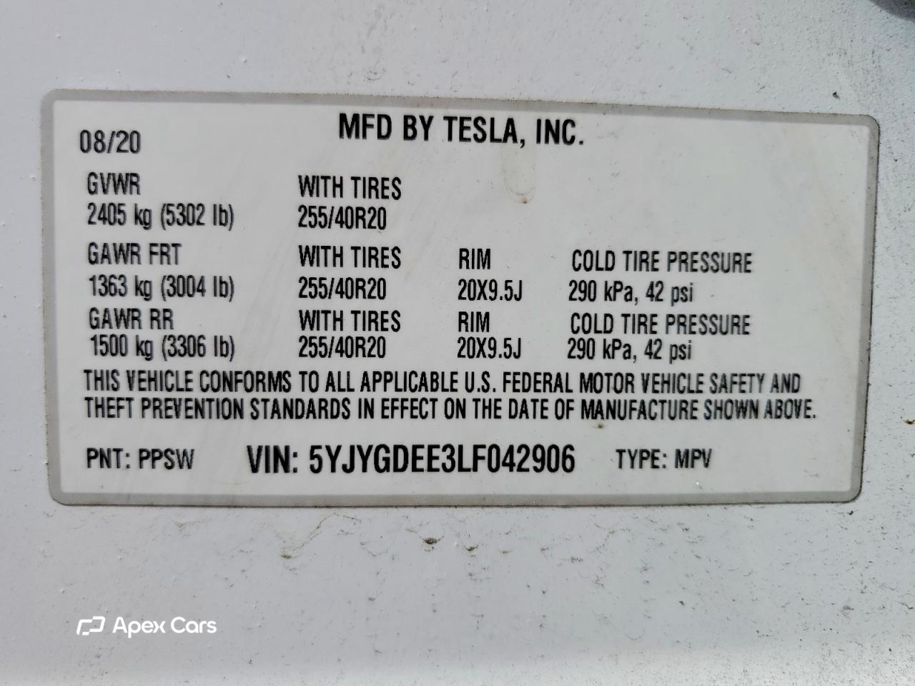 Tesla Model Y 2020