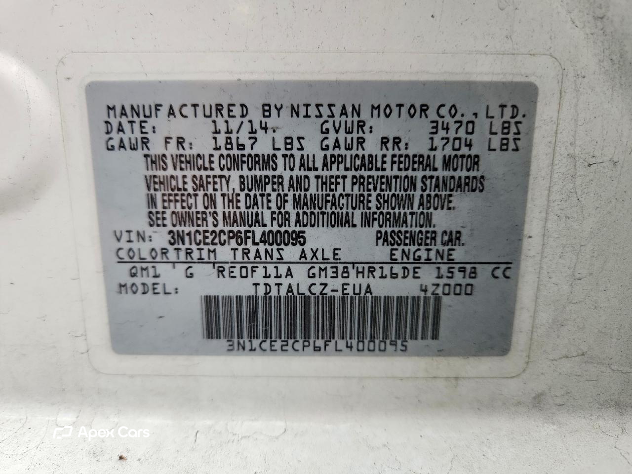 Nissan Versa 2015
