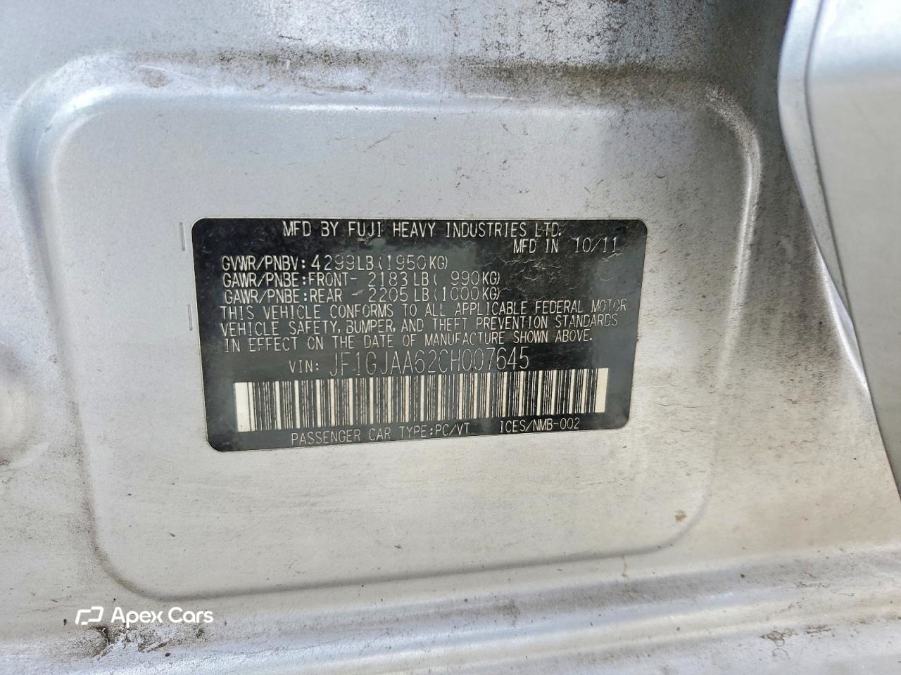 Subaru Impreza 2012