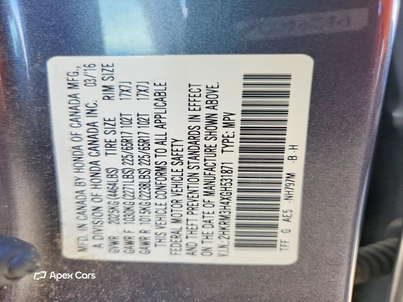 Honda CR-V 2016