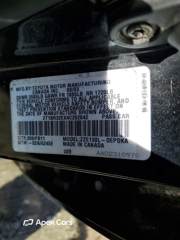 Toyota Corolla 2004