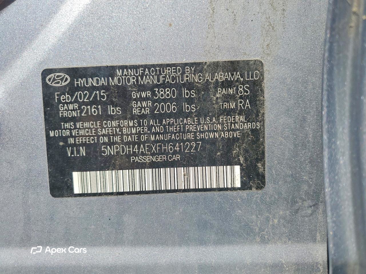 Hyundai Elantra 2015