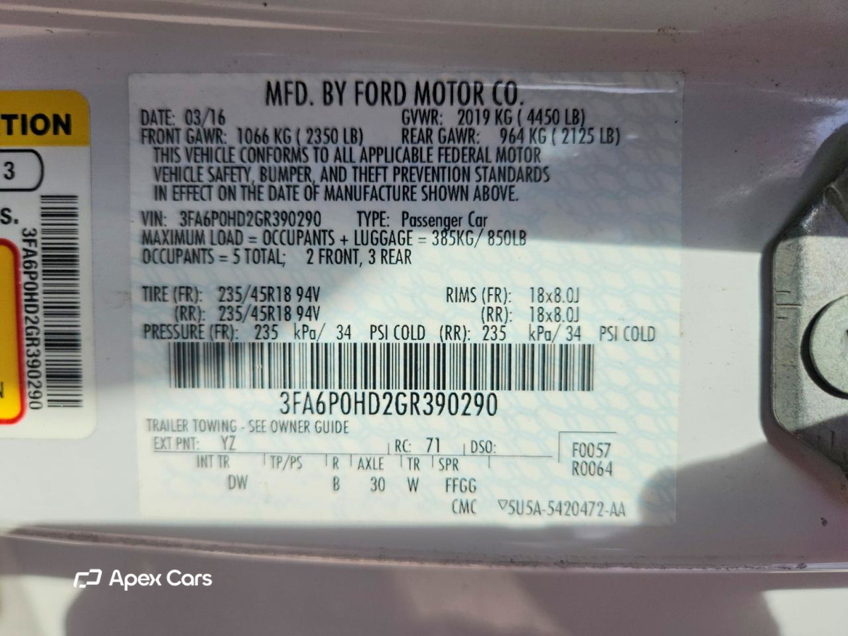 Ford Fusion 2016