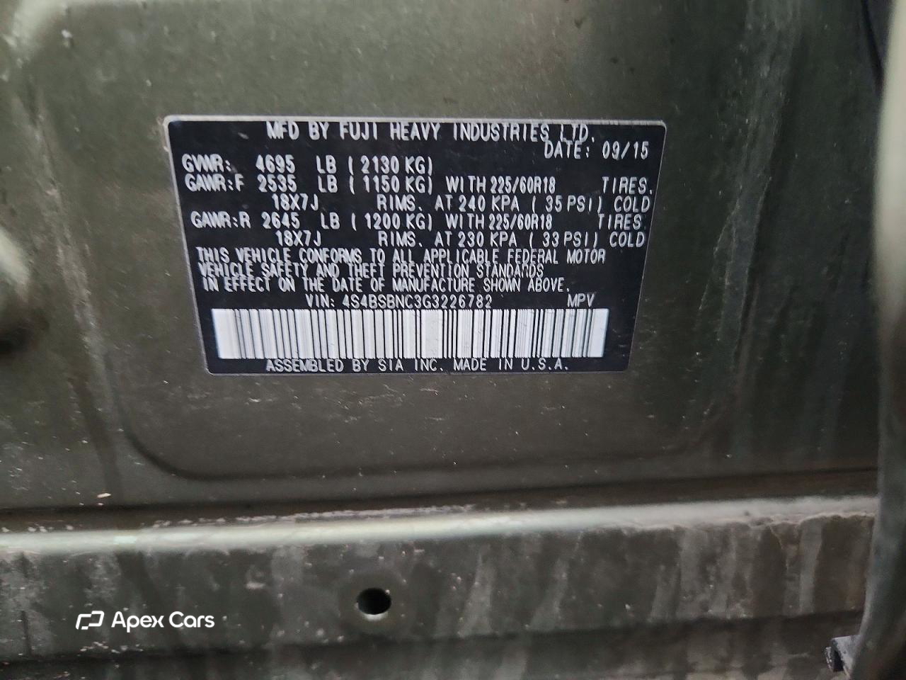 Subaru Outback 2016