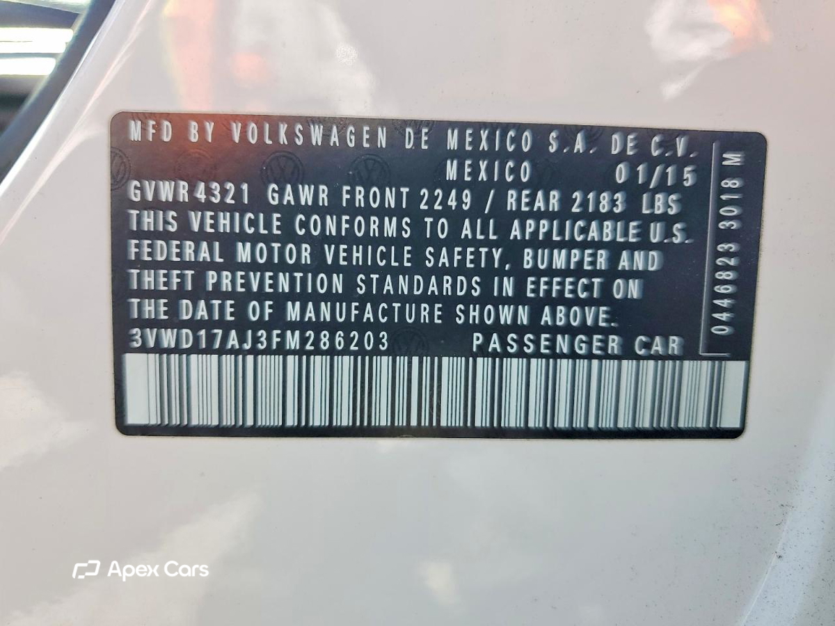 Volkswagen Jetta 2015