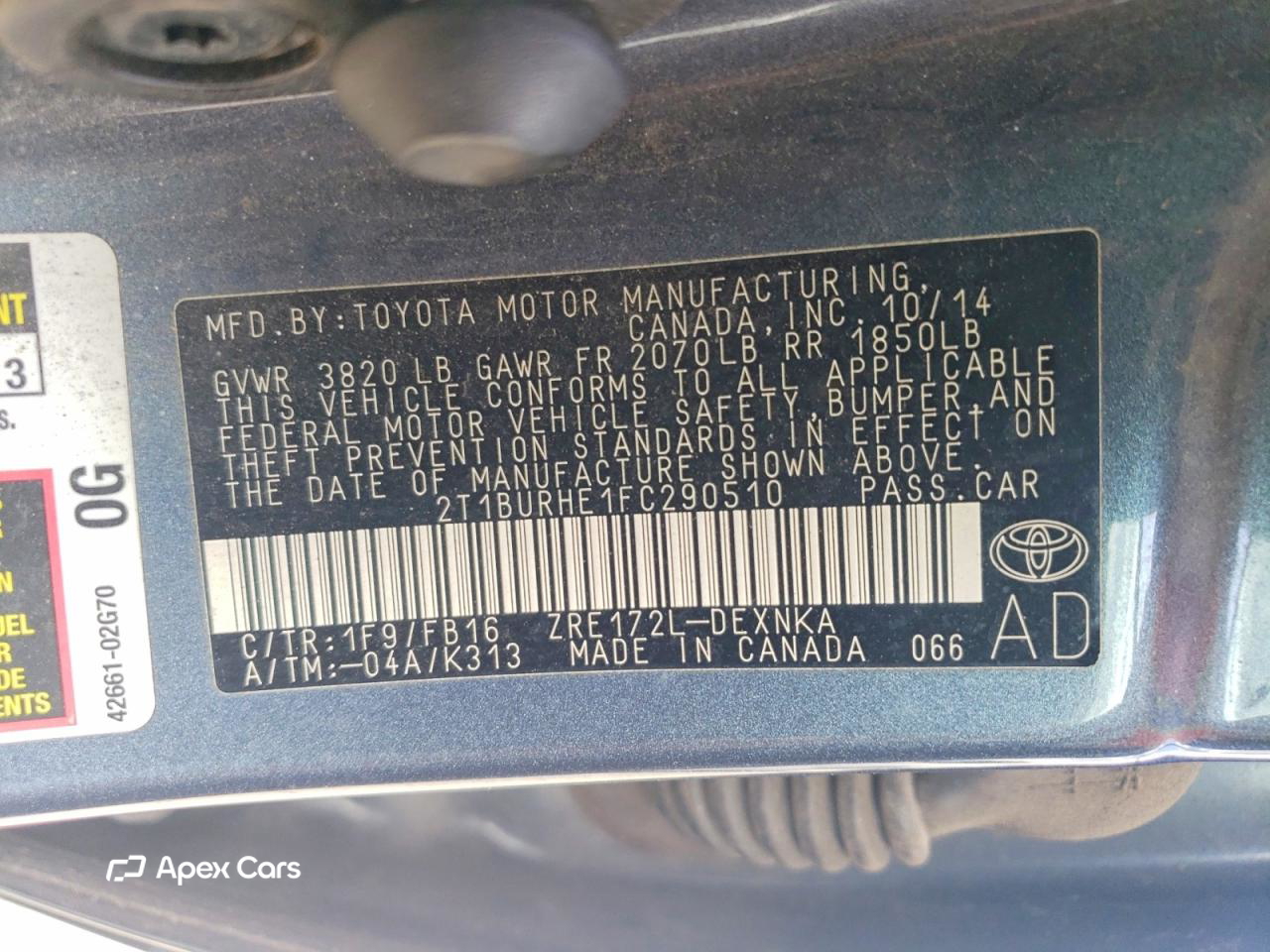 Toyota Corolla 2015
