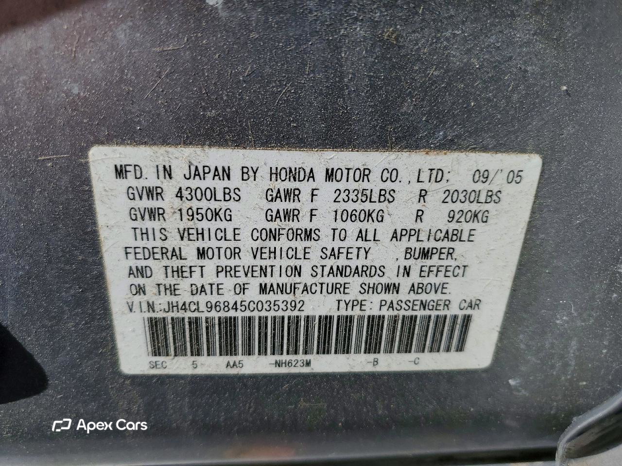 Acura TSX 2005