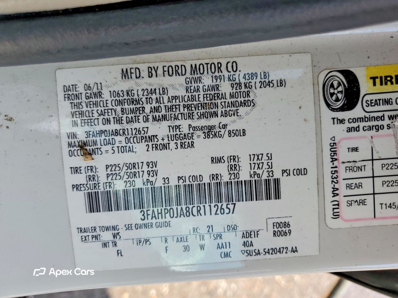 Ford Fusion 2012