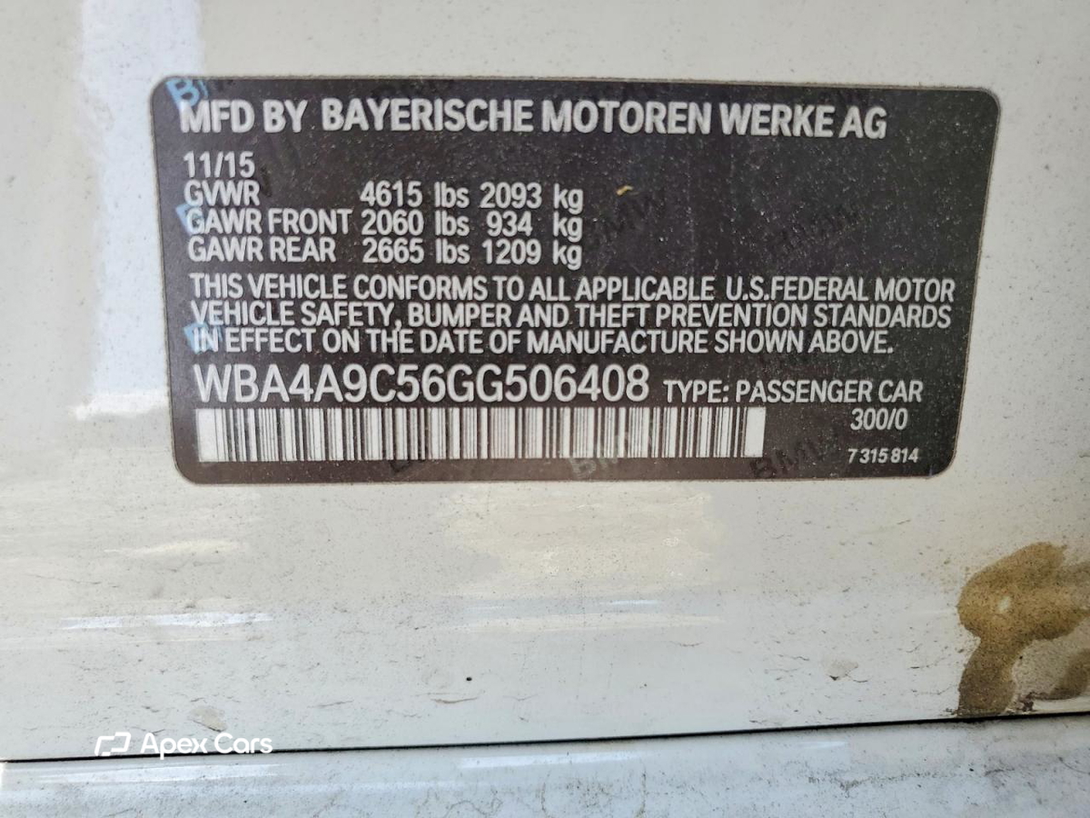 BMW Series 4 2016
