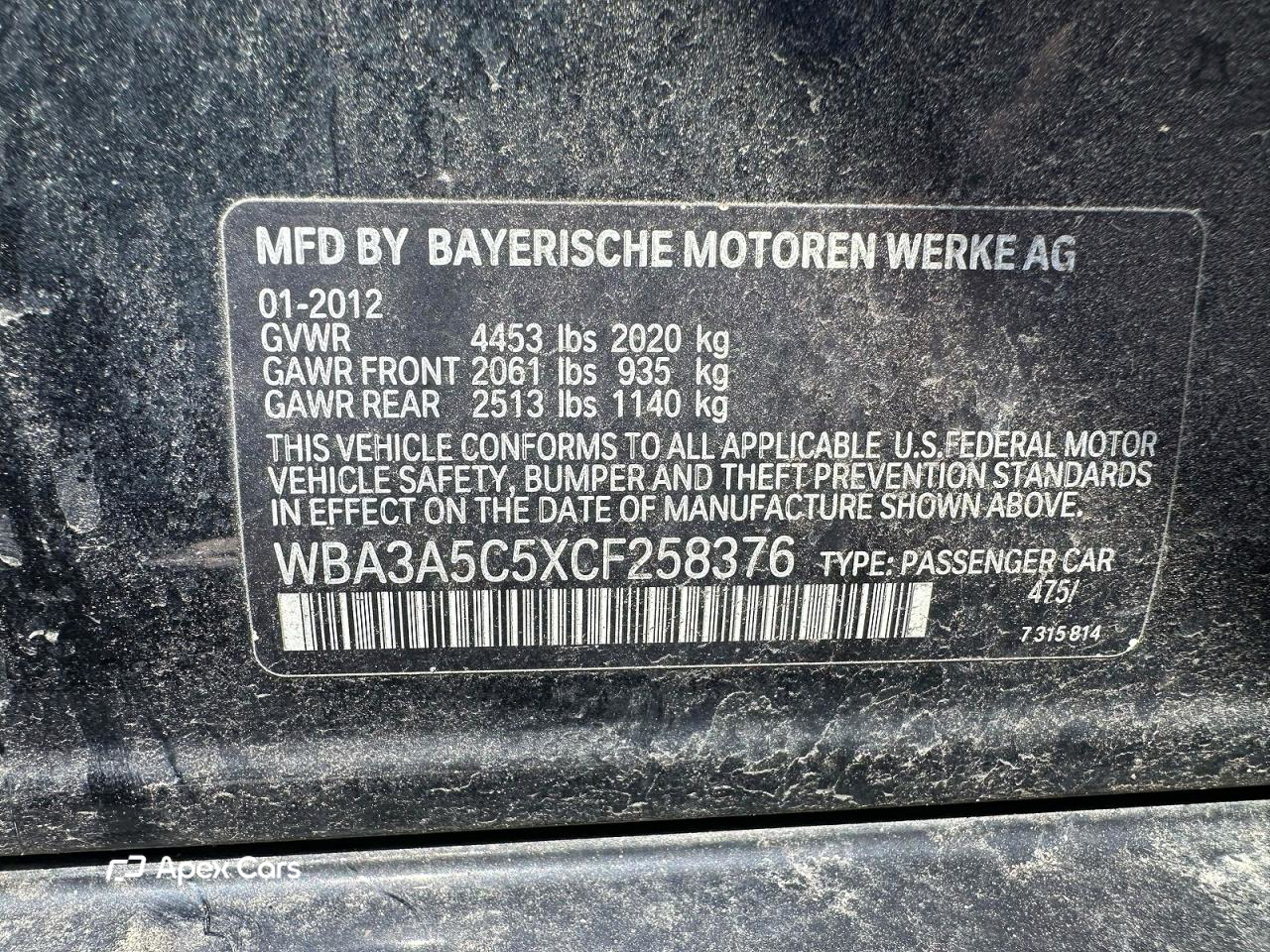 BMW Series 3 2012