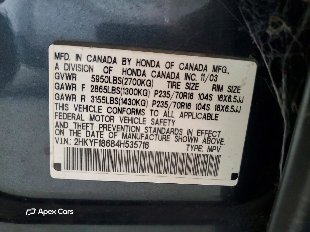 Honda Pilot 2004