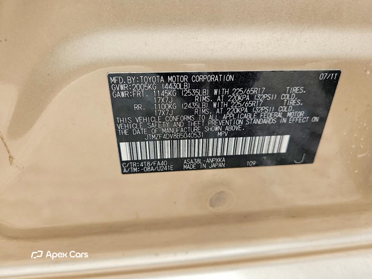 Toyota RAV 4 2011