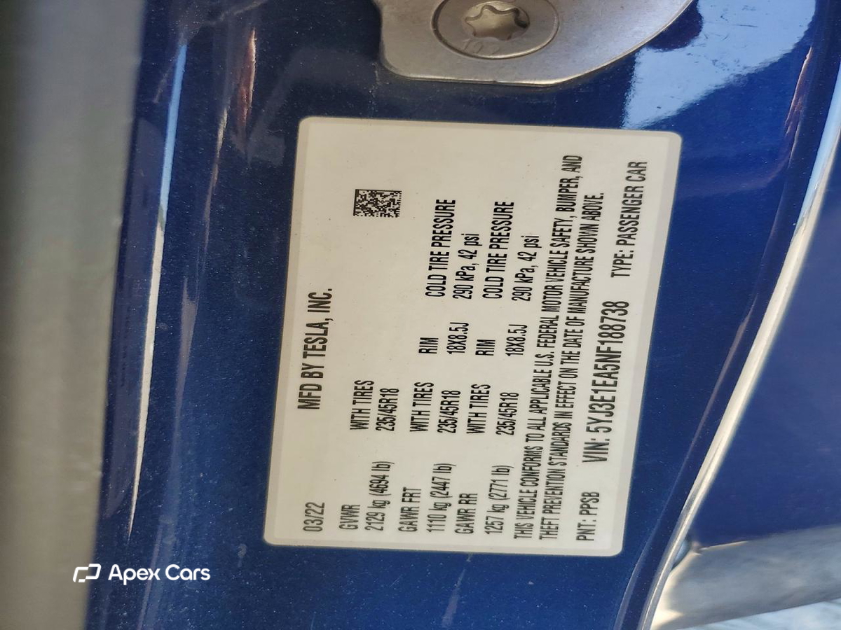 Tesla Model 3 2022