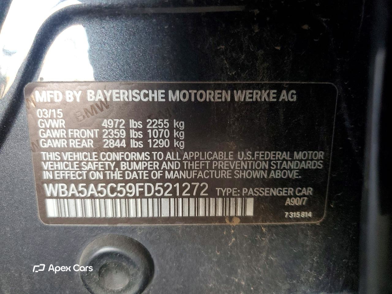 BMW Series 5 2015