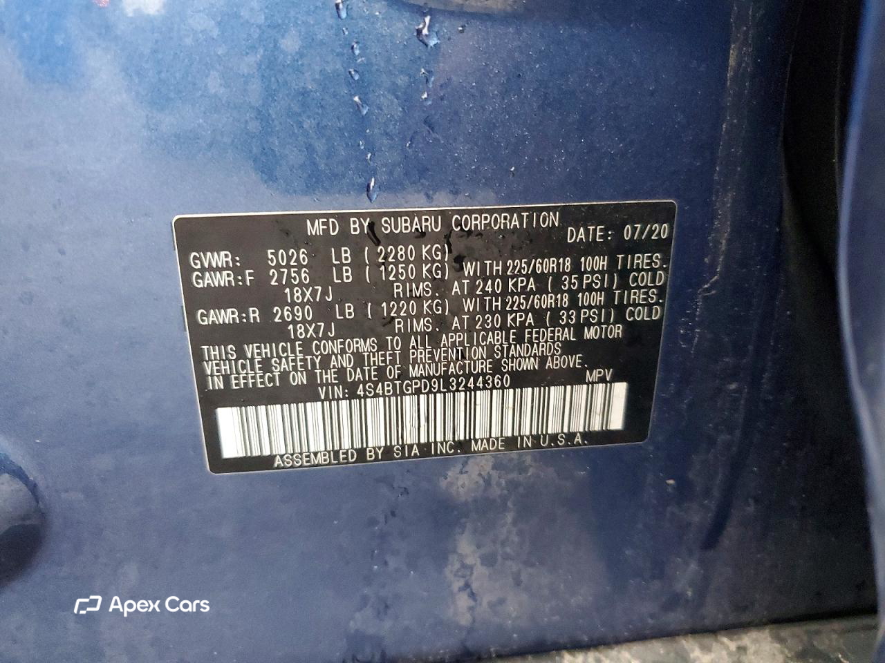 Subaru Outback 2020