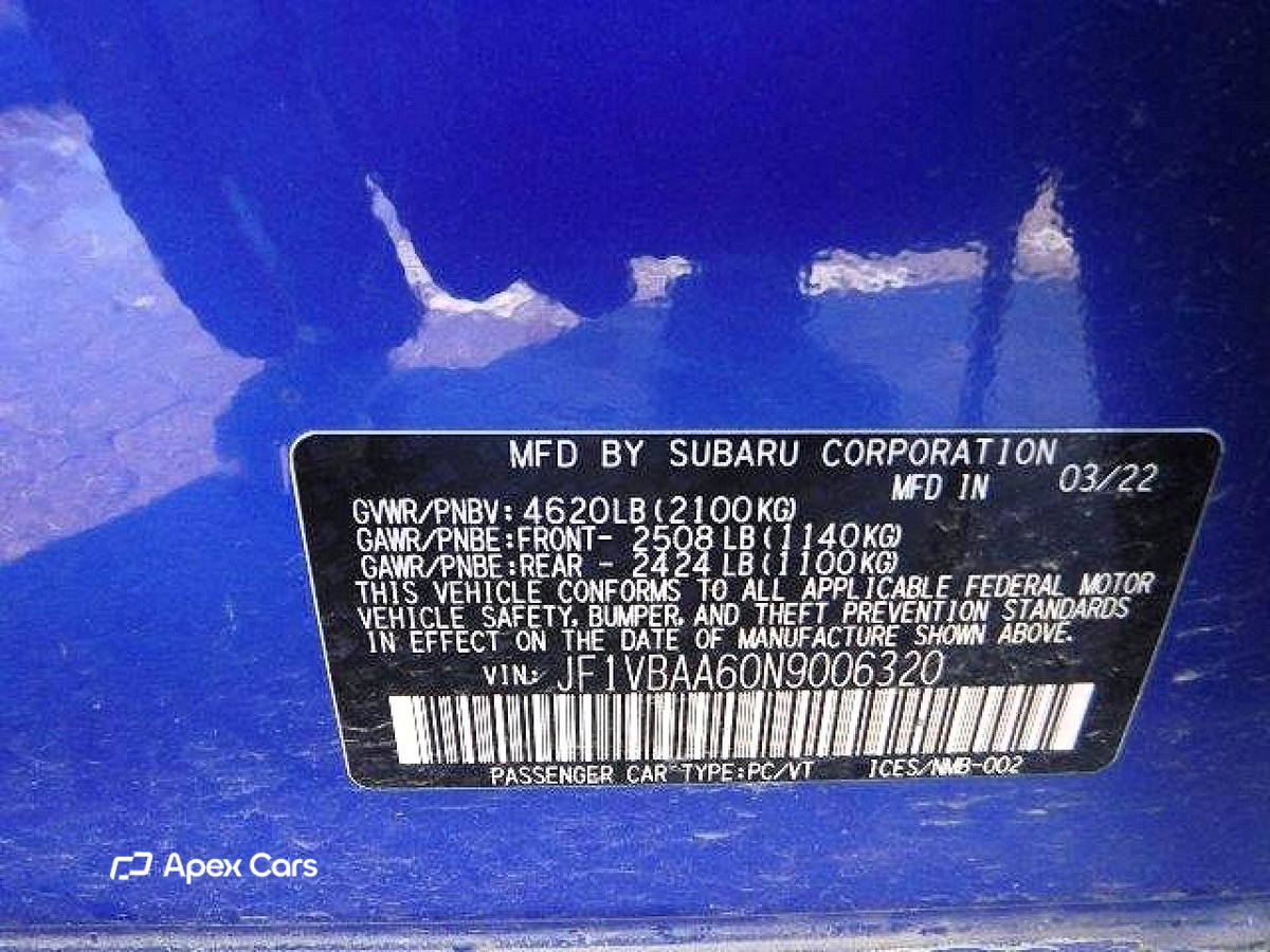 Subaru WRX 2022