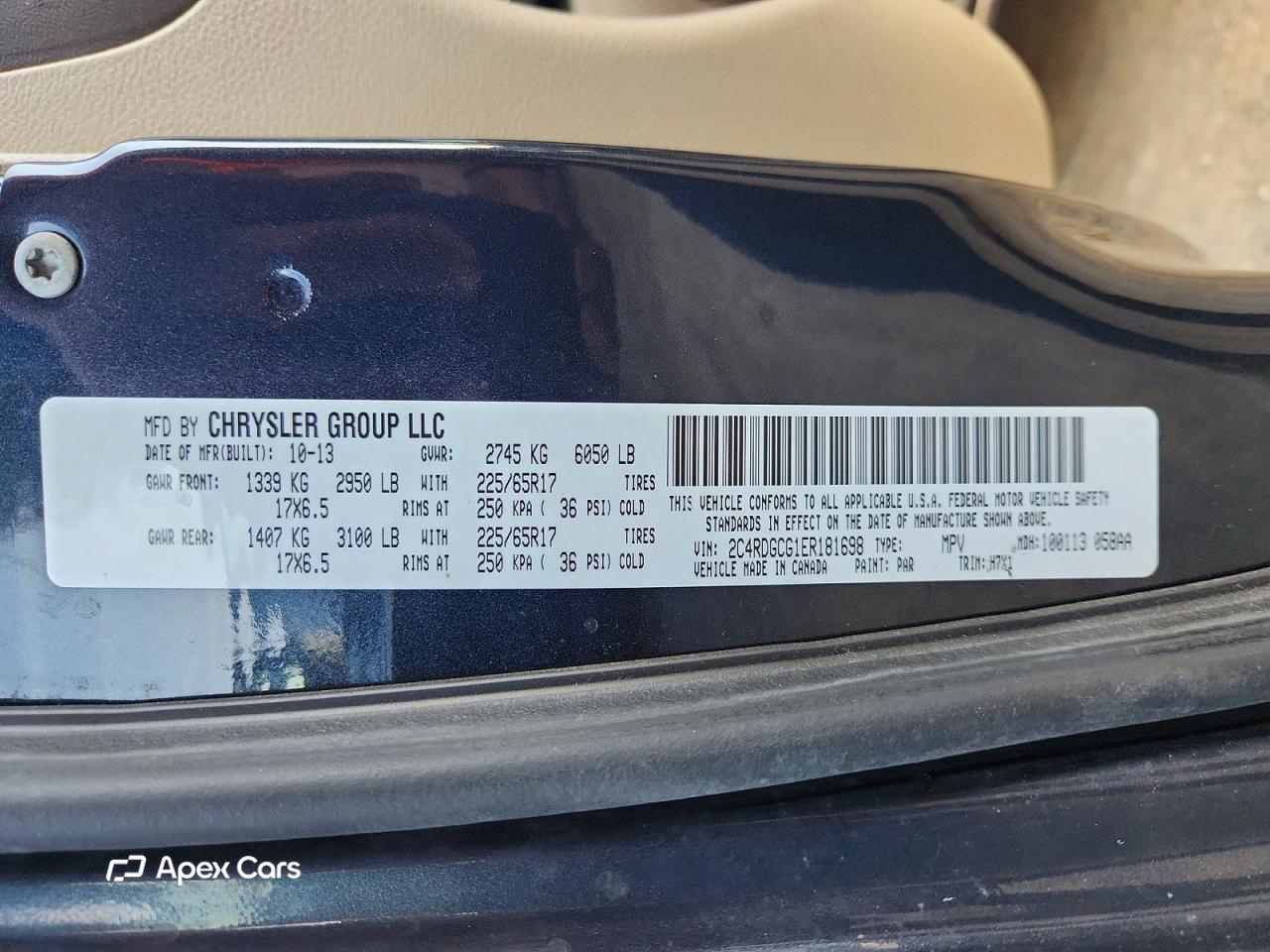 Dodge Caravan 2014