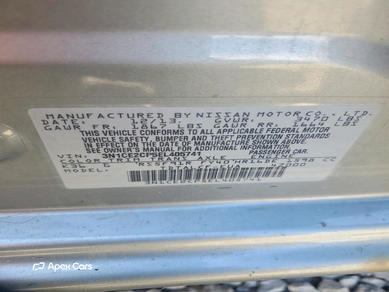 Nissan Versa 2014