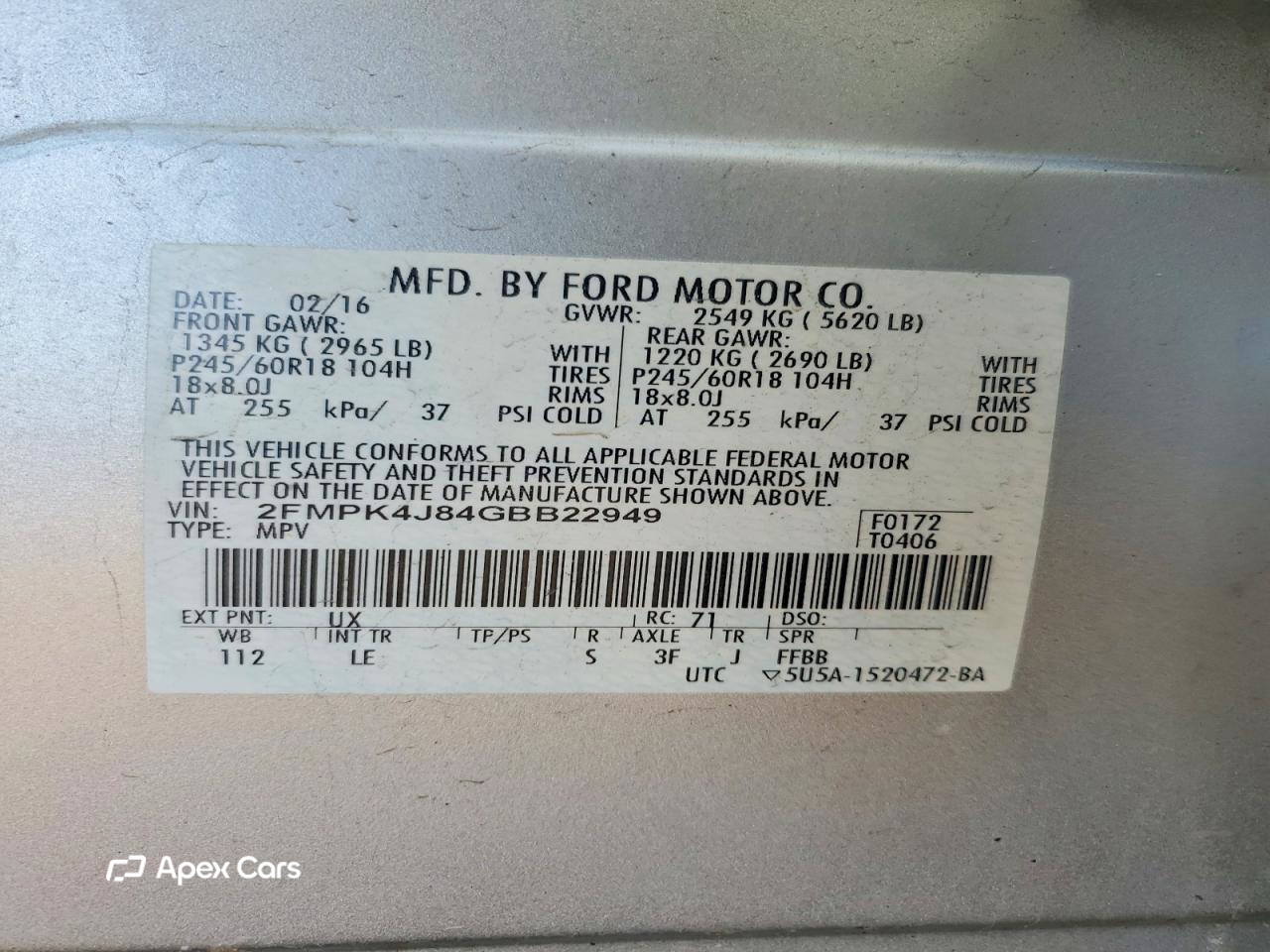 Ford Edge 2016