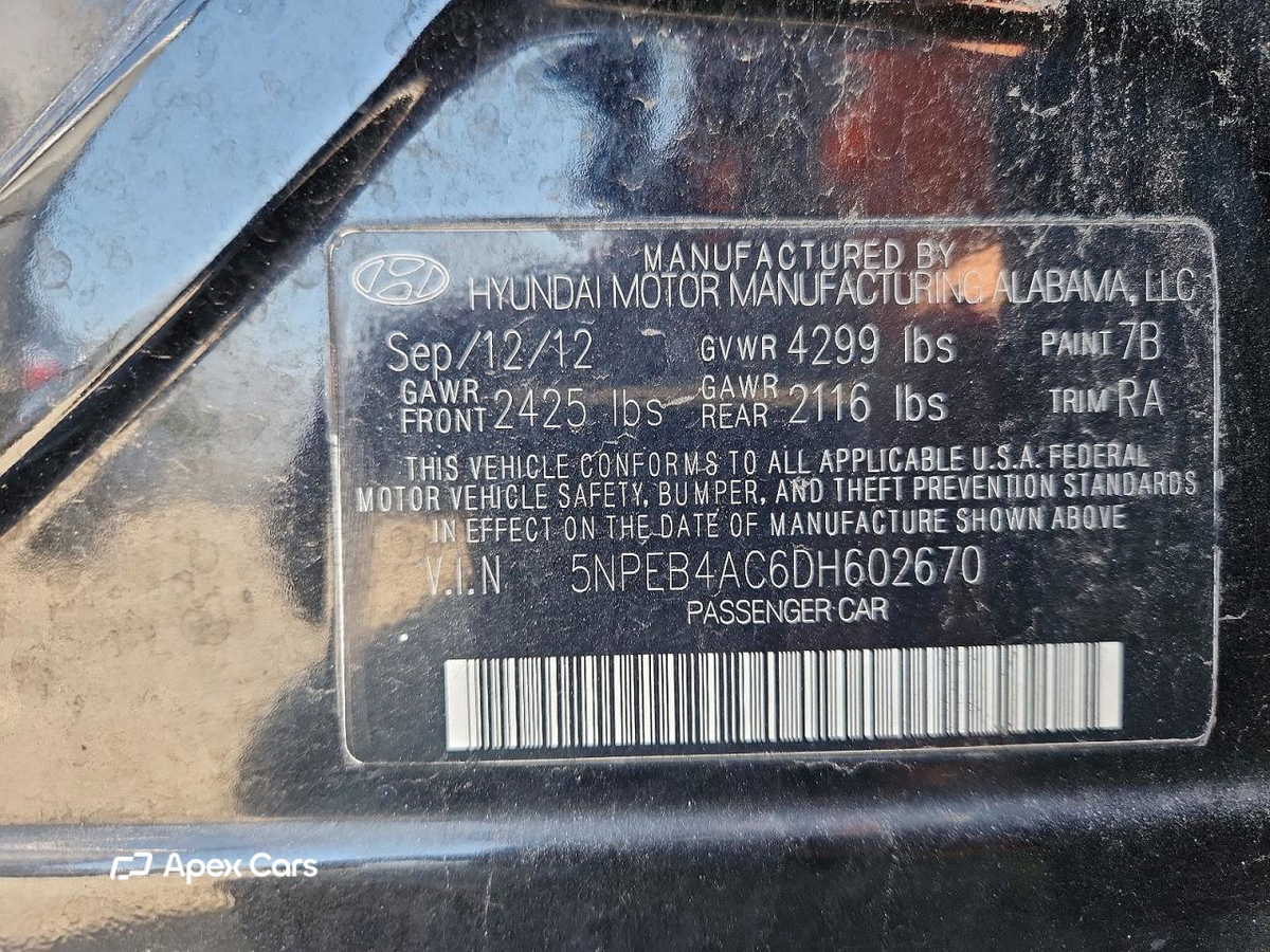 Hyundai Sonata 2013