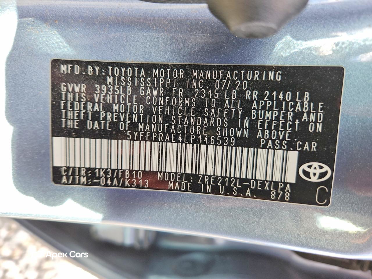 Toyota Corolla 2020