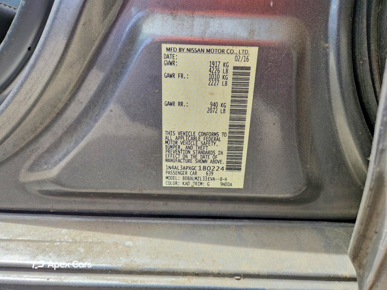 Nissan Altima 2016
