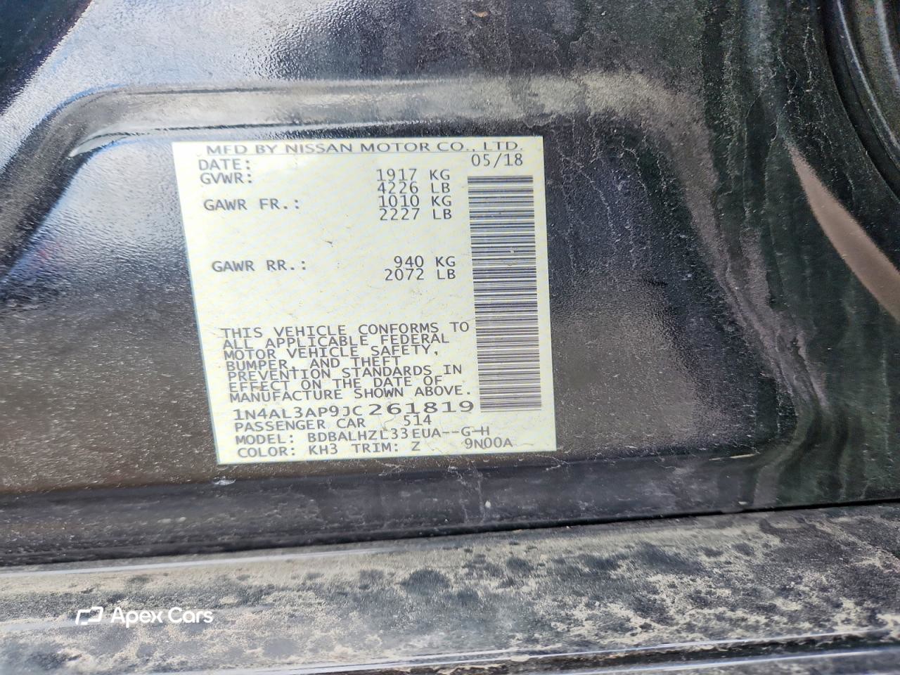 Nissan Altima 2018