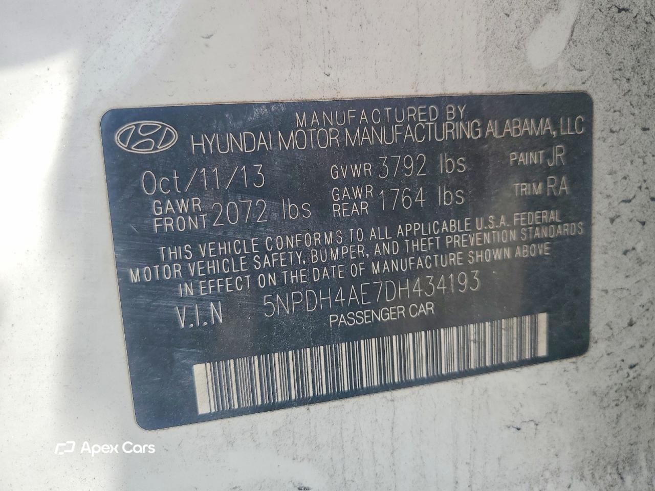 Hyundai Elantra 2013
