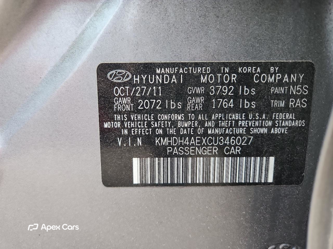 Hyundai Elantra 2012