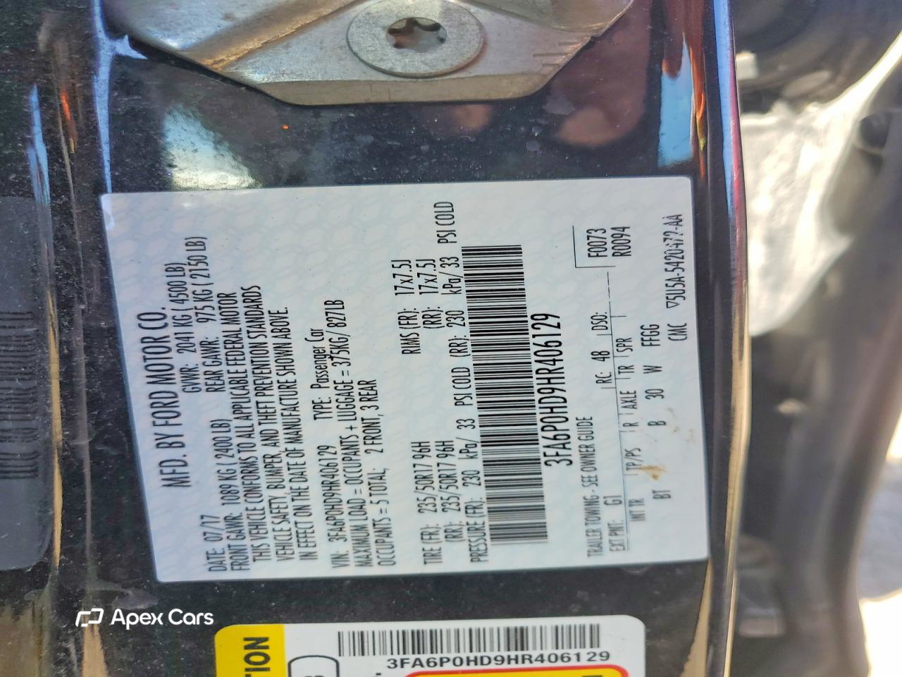 Ford Fusion 2017