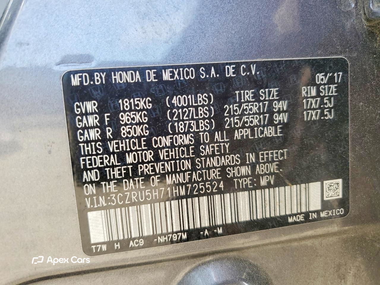 Honda HR-V 2017