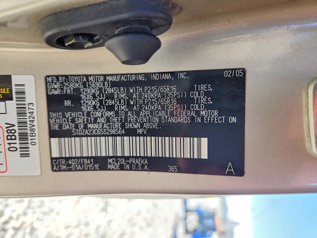 Toyota Sienna 2005