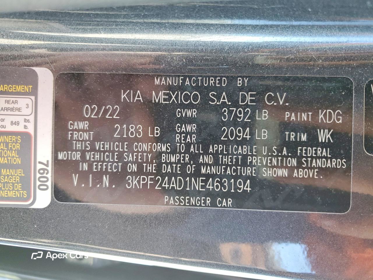 Kia Forte 2022
