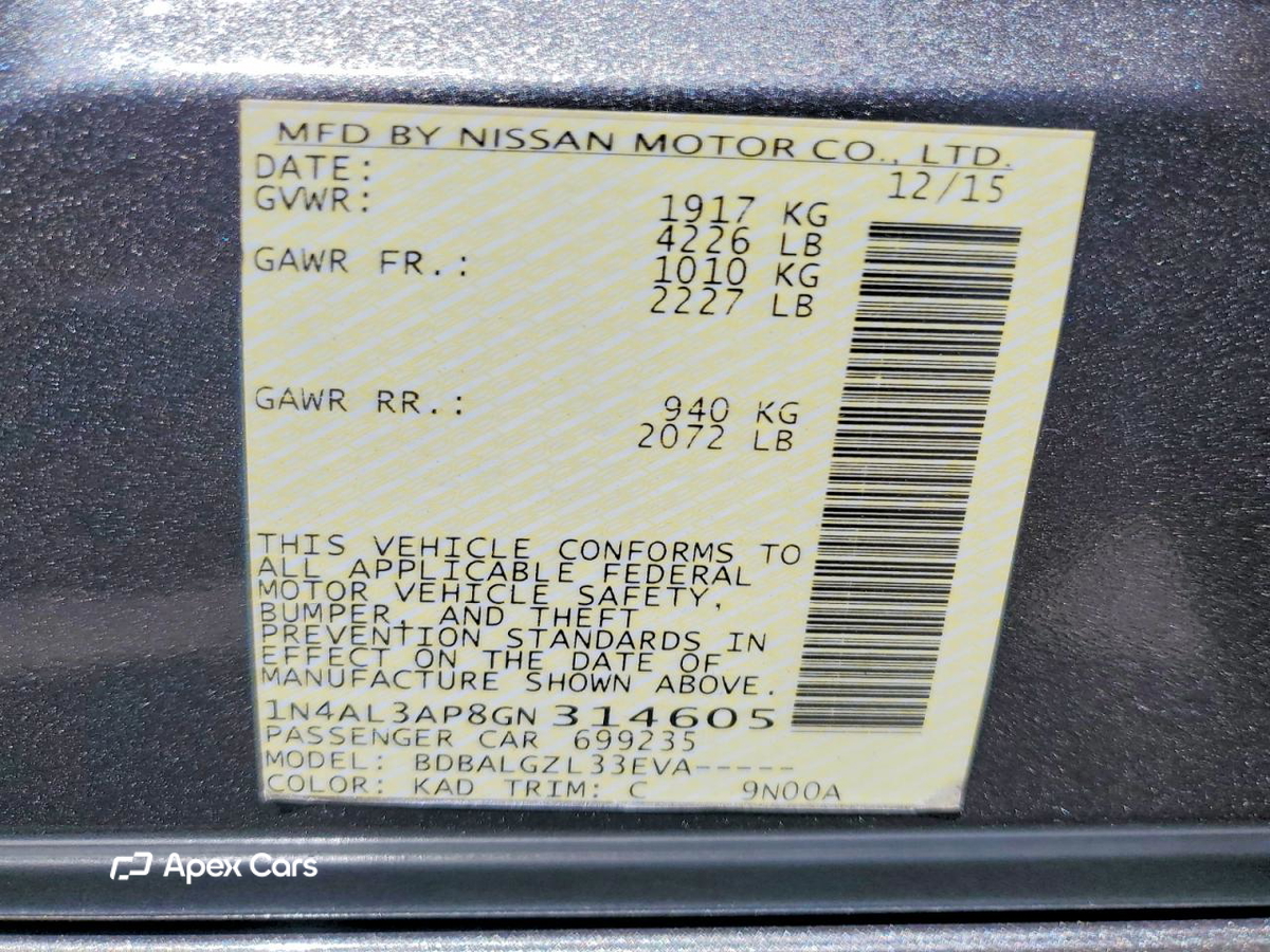 Nissan Altima 2016