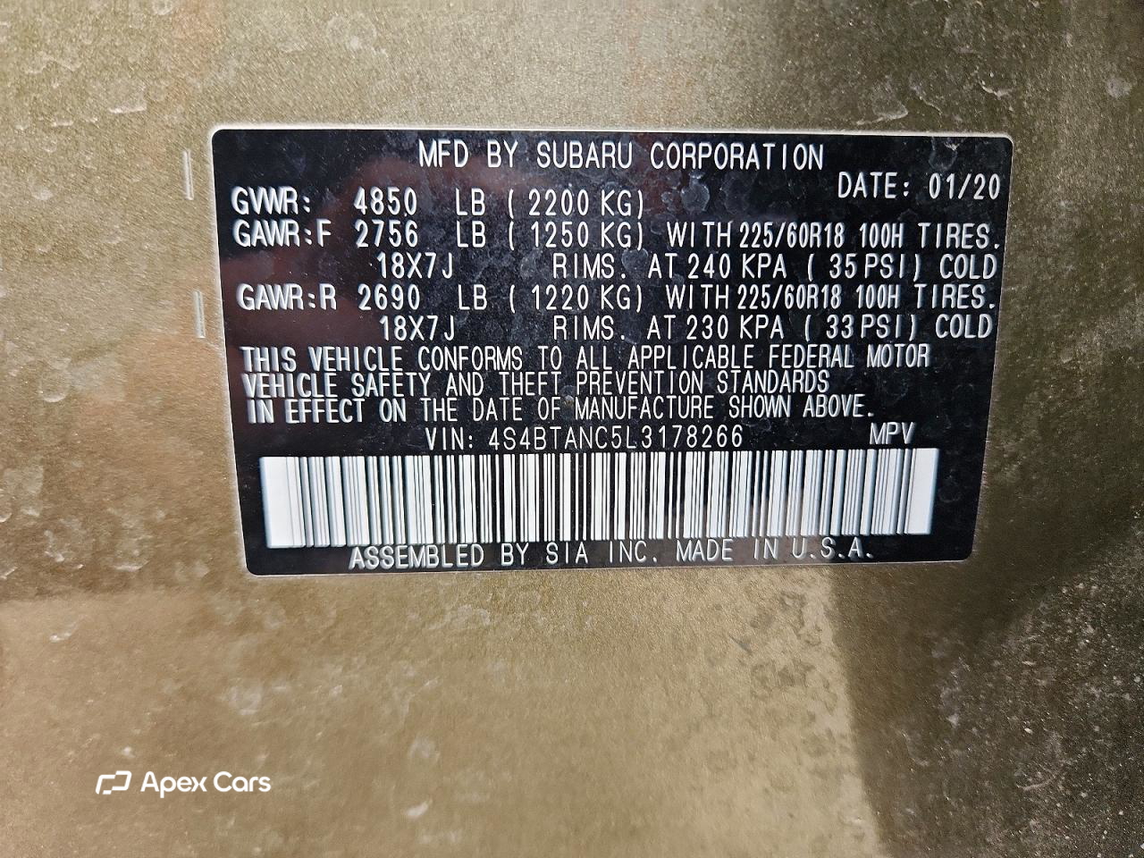 Subaru Outback 2020